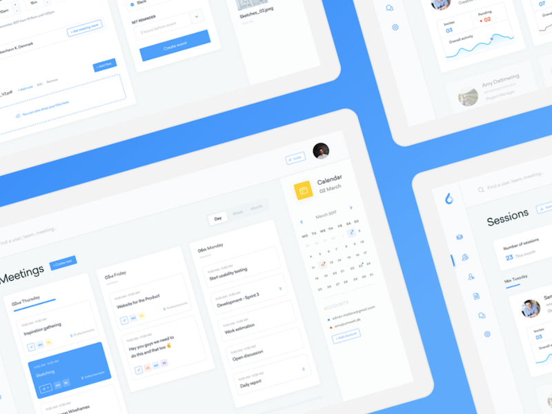 Doqtors Medical Admin Dashboard UI Kit (SKETCH) - UpLabs