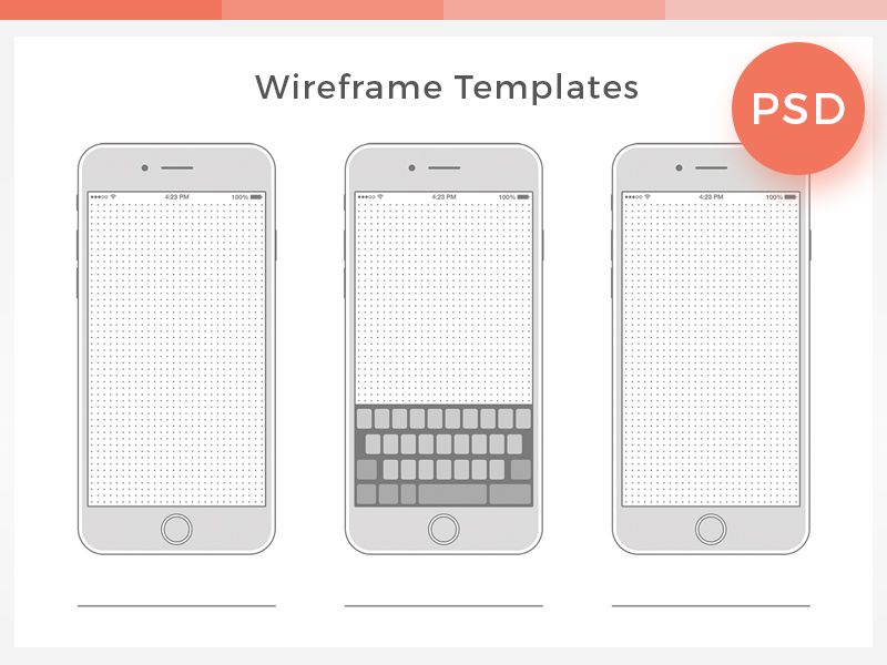 iphone 6 wireframe