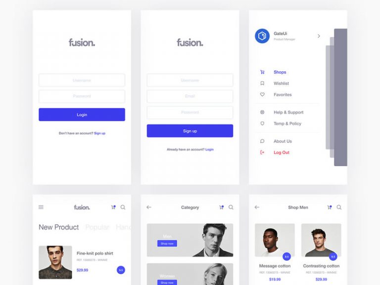 Free Mobile App UI Kits for UI Designers